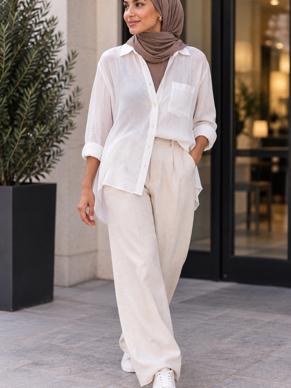 🤍MAKE OFFER🤍 Free People Sheer Button-Down Shirt White Ivory lightweight Sz MED